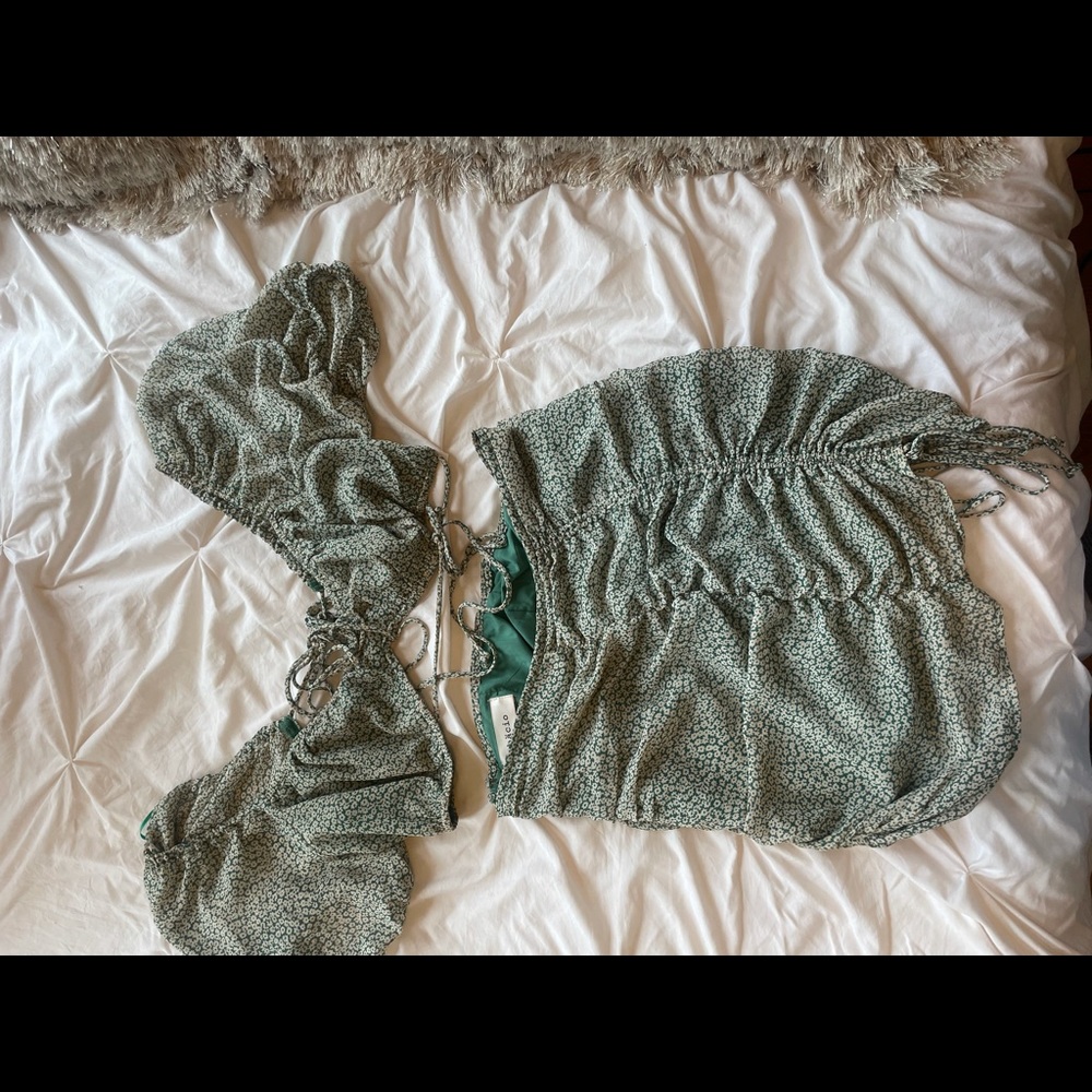 Brand New Bacio 2 Piece Green Skirt Set M/L